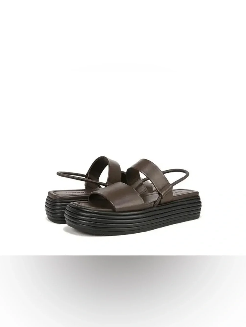 Vince Women's Brown Black Priya Platform Open-Toe Sandals